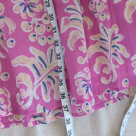 Tuckernuck Ro's Pink Floral Elvira Short Mini Dress XL - Picture 7 of 13